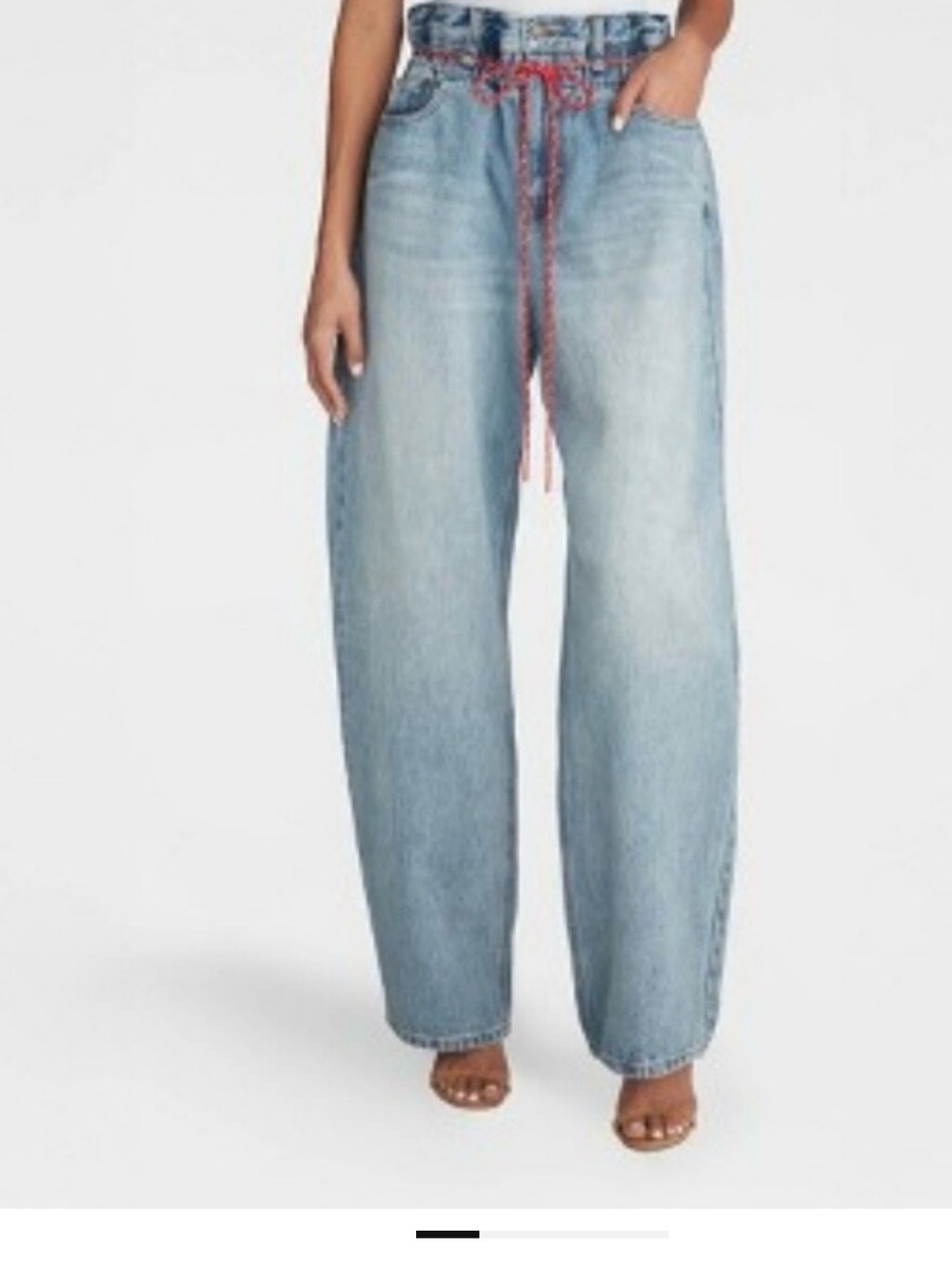 Kbb by Kahlona ; The Barrel Leg Jeans : The Paper BagJeans with Drawstring Waist
